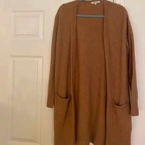 Madewell long Camel cardigan